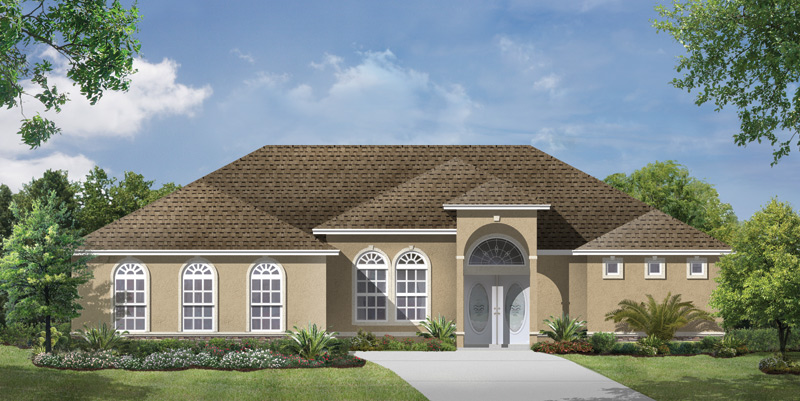 2D Rendering of a Single Family Home by Kemp Design Services