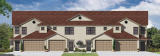 2D Architectural Rendering of Townhome by Kemp Design Services