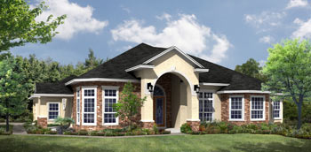 3D Architectural Rendering with Landscaping