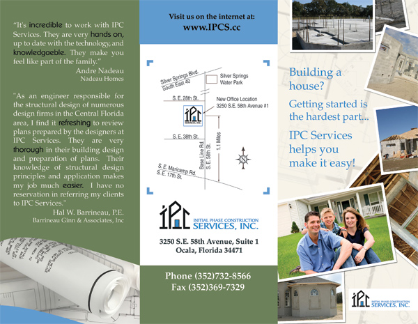 Tri-Fold Brochure created by Kemp Design Services