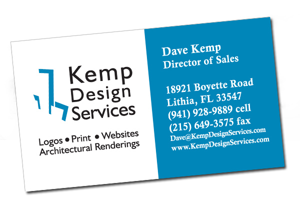 See Clear Business Card by Kemp Design Services