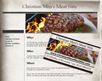 Men's Meat Nite branding package by Kemp Design Services