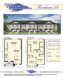 Townhome Brochure by Kemp Design Services featuring floorplan, square footage, and front elevation