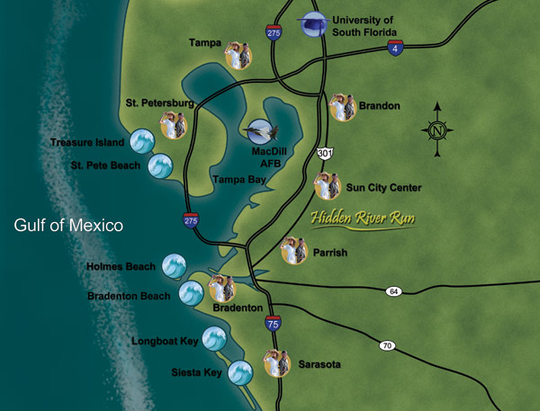 Vicinity Map of Tampa Bay