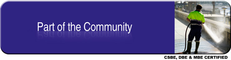 All American Pressure Cleaning and Painting is part of the community- providing OJT for those in need